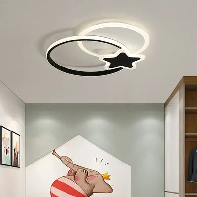 Modern LED Ceiling Lamp - Stacked Star Chandelier for Children's Room, Living Room, Dining Room, Bedroom, Study, Aisle