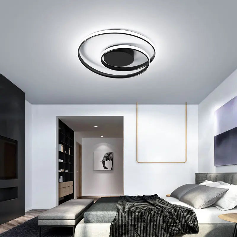 Living Room Ceiling Light Aluminum Lighting Fixtures Modern Ceiling Mounted  Nordic Creative Bedroom Lights New LED Study Lamp