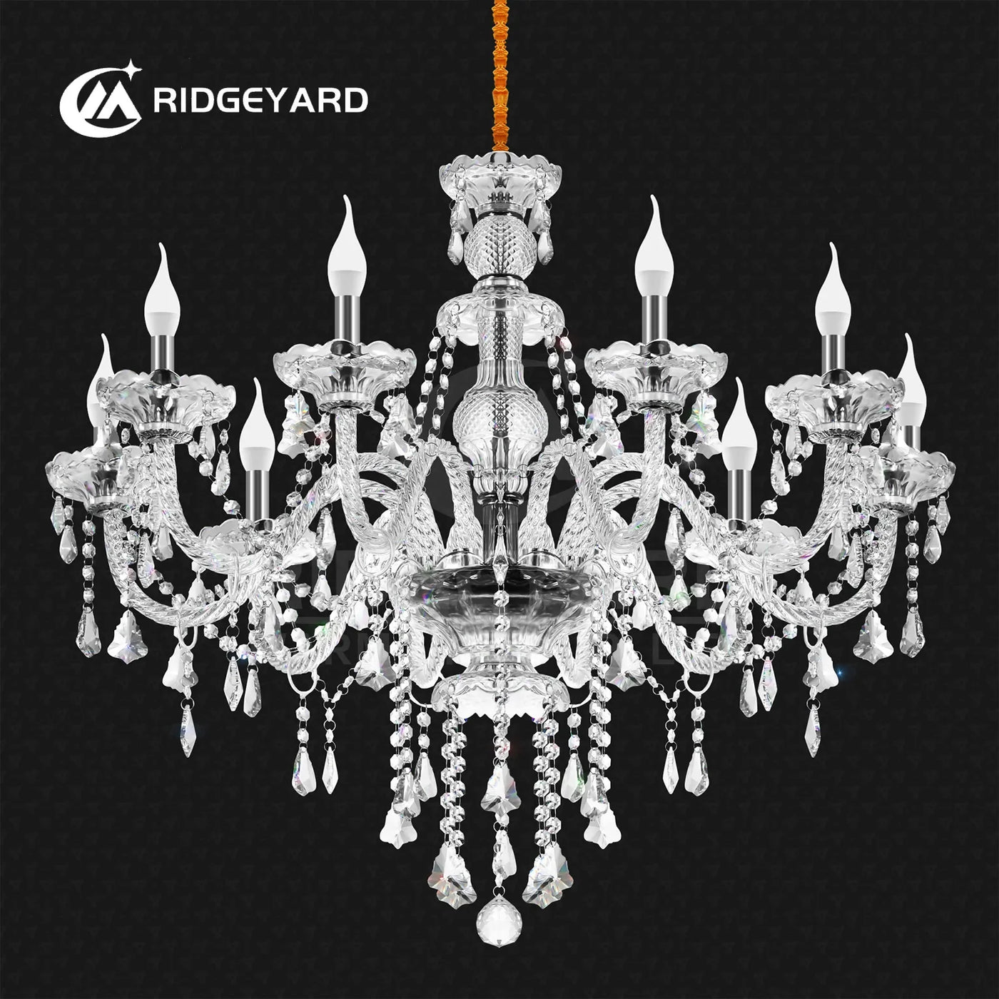 Ridgeyard Modern Luxury Crystal Chandelier: Exquisite Lighting for Every Space