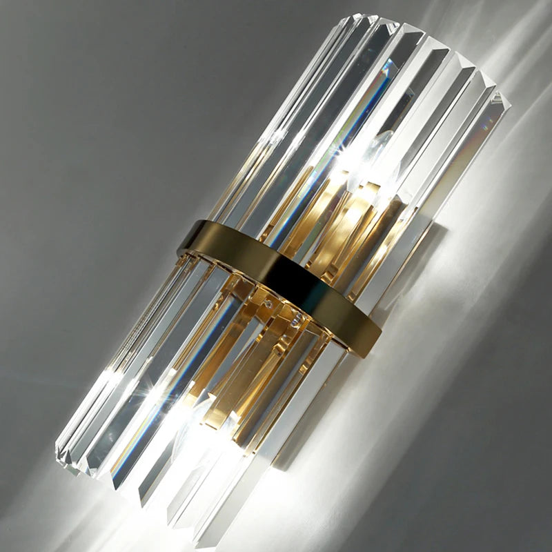 Light Luxury LED Crystal Wall Lamp - Illuminate Your Space with Modern Elegance