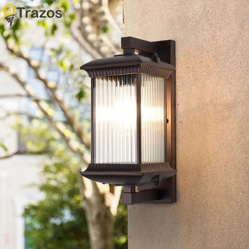 Contemporary Outdoor Aisle Wall Light – Modern Villa & Garden Fixture