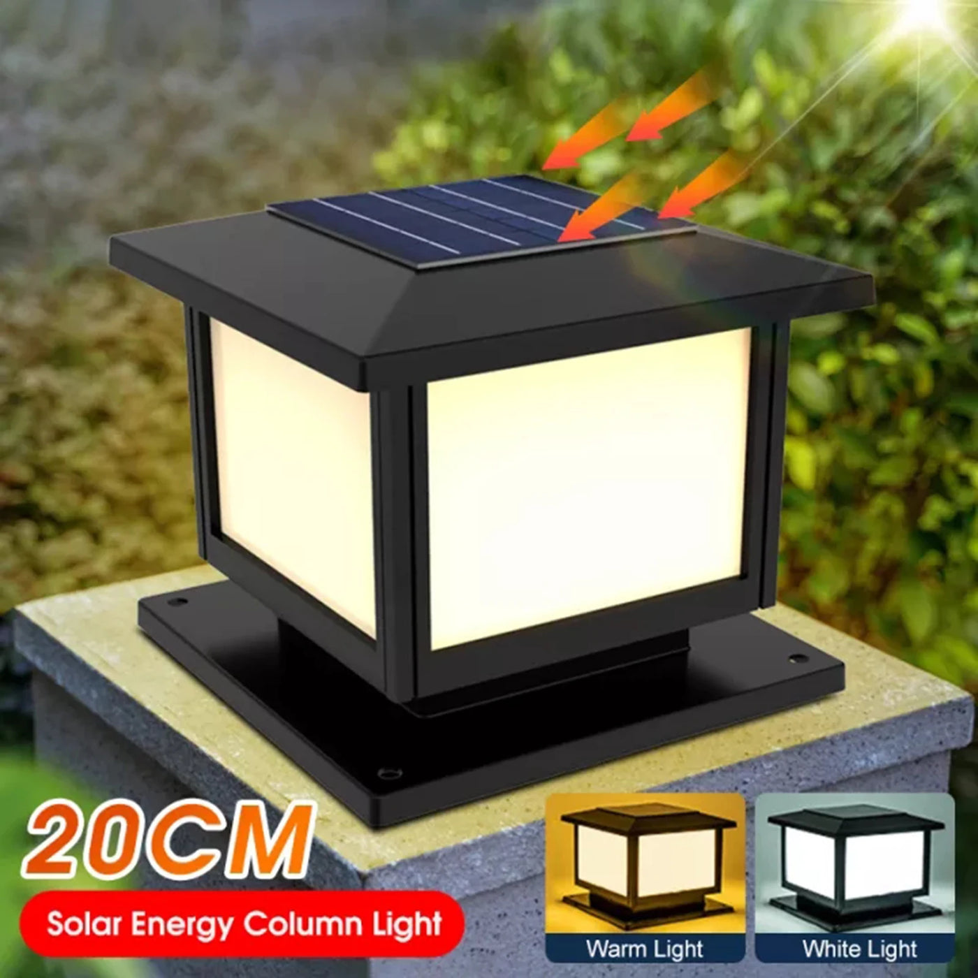 Solar Fence Light - IP65 Outdoor Garden Lamp for Gate and Wall Decoration