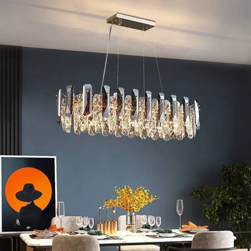 Modern Luxury Crystal Chandelier Glass Pendant Light: Elevate Your Space