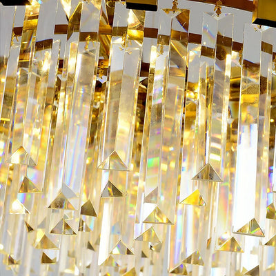 Modern Luxury Gold Crystal Chandelier: Elevate Your Living Space with Elegance