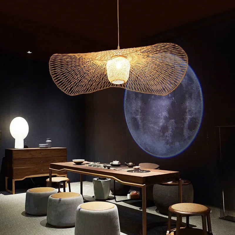 Japanese Style Bamboo Pendant Lamps: Infuse Your Space with Serene Elegance