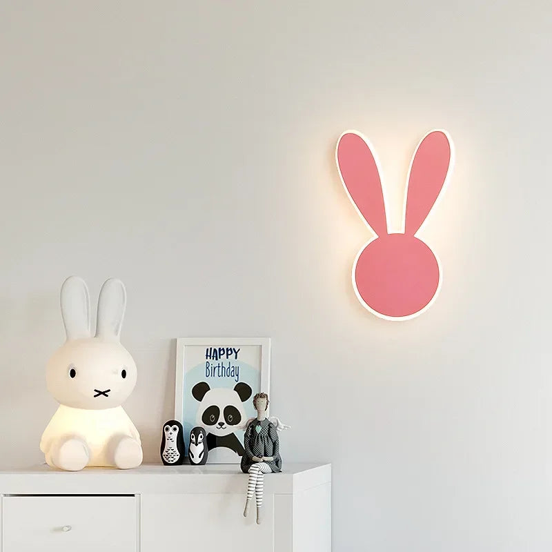 Mickey Rabbit LED Wall Lamp - Modern Children's Room Decor