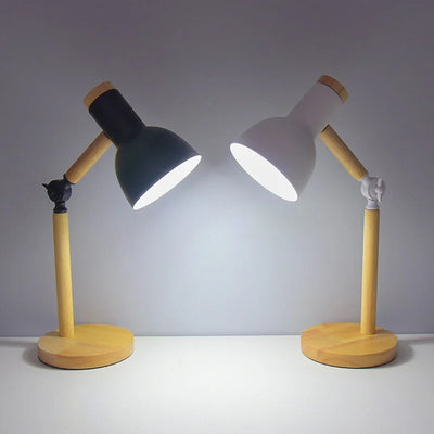 Artistic Mushroom-Shaped Wooden Desk Lamp: Illuminate Your Space with Style