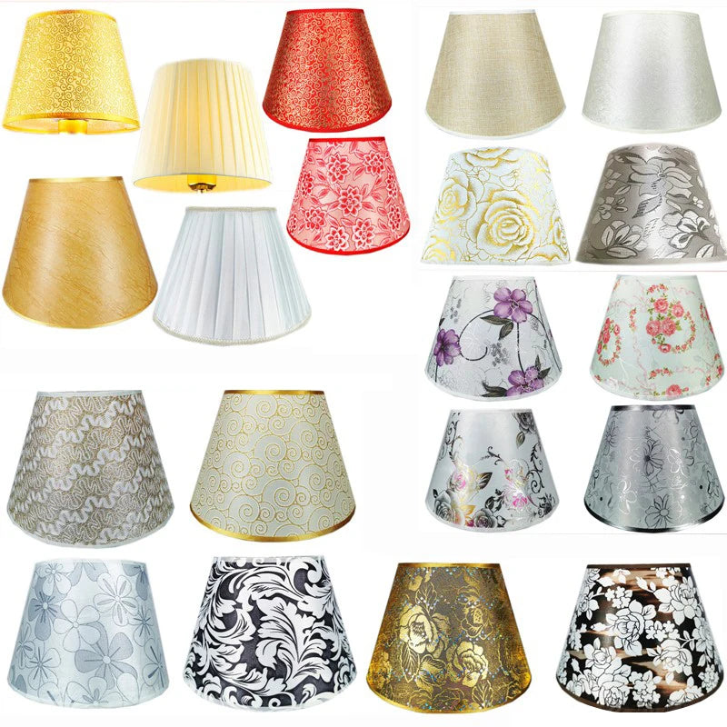 Retro Style Lampshades PVC Fabric - Art Deco Lamp Shade for E27 Floor Lamp, Desktop, Bedroom, Bedside, Home Decor, Wall Lamp Cover