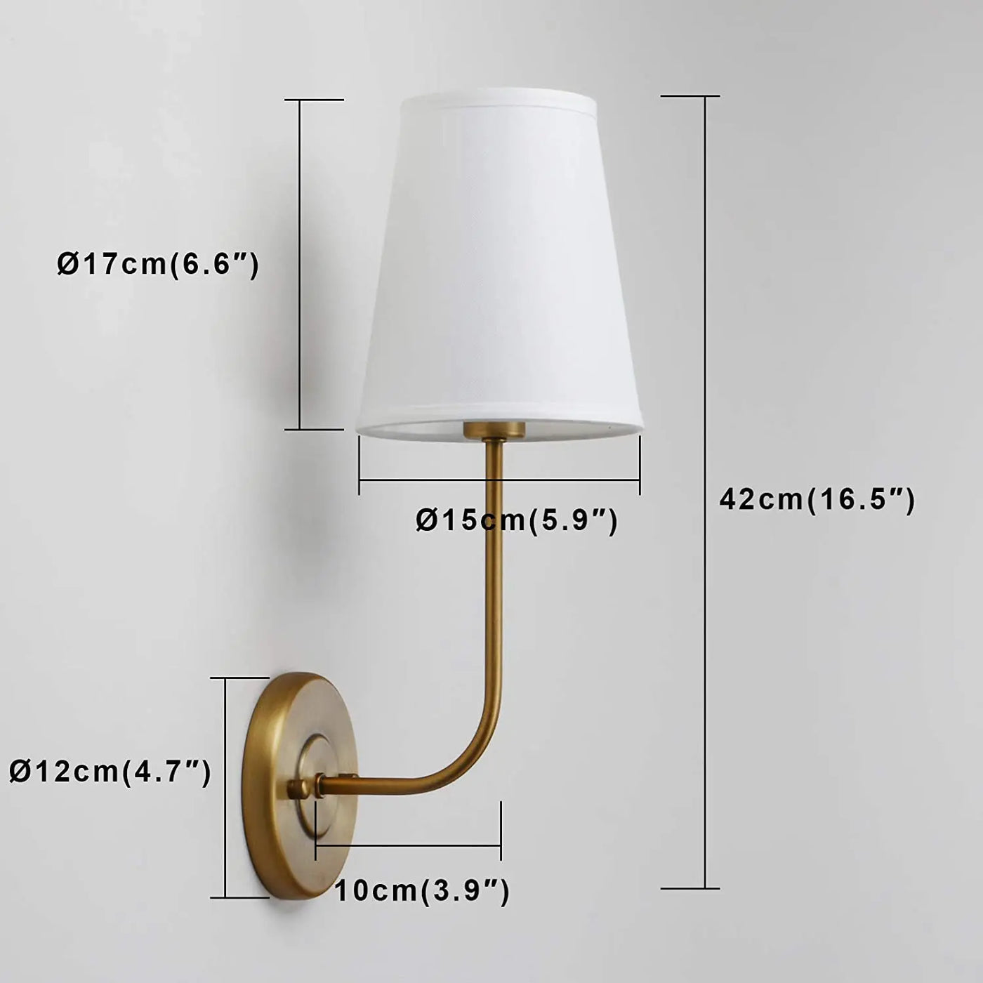 Classic Wall Sconce With White Fabric Lamp Shade: Timeless Elegance for Your Home