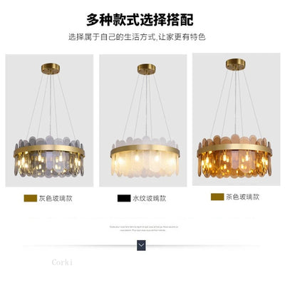 Nordic Crystal Glass Chandelier - Creative Designer Art Hanging Lamp for Restaurant, Kitchen, and Bedroom