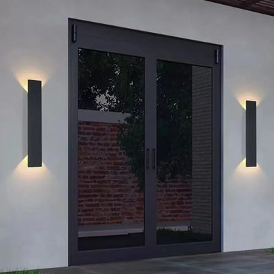 Modern Waterproof LED Wall Lamp - Up & Down Lighting in Black or White