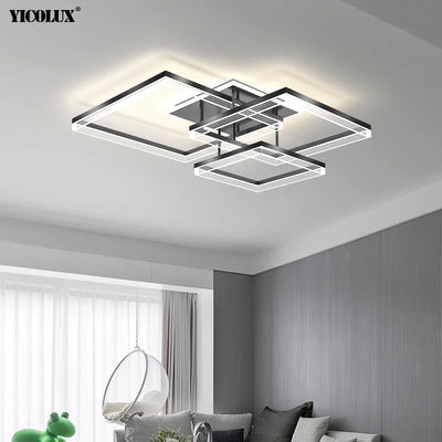 Modern LED Chandelier Lights - Dimmable Pendant Lamps for Living Room, Dining Room, Bedroom, Hall, Bar