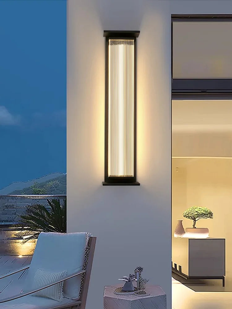 Modern Outdoor LED Wall Light - Waterproof Terrace, Hotel, Villa Door, Exterior Wall Column Garden Lamp IP65