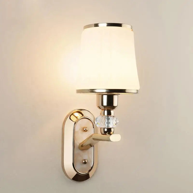 Modern LED Wall Lamp with Glass Lampshade | Wall Sconces