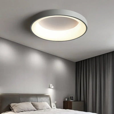 Modern LED Ceiling Lamp - Stylish Polished Steel Lighting Fixture for Living Room, Dining, Bedroom, and Corridor