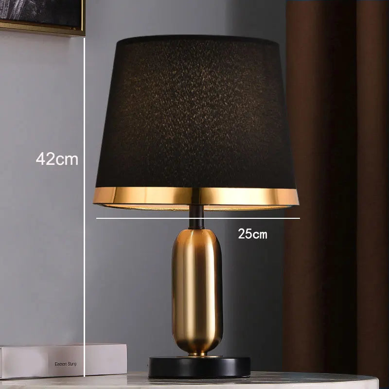 European Retro Bedroom Bedside Table Lamp - Modern American Decorative Lighting Fixture