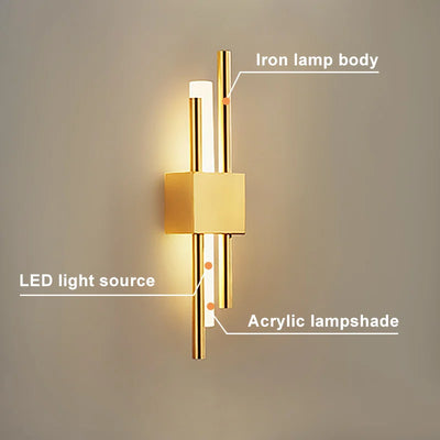 Nordic LED Wall Lamp | Minimalist Wall Sconce for Bedroom, Staircase, and Living Room