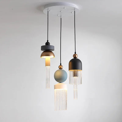 Nordic Modern Glass Pendant Lamp - LED Island Platform Lighting