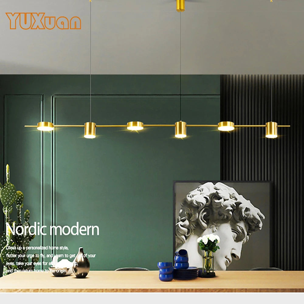 Modern Minimalist LED Pendant Light – Luxury Chandelier for Kitchen, Bar, Dining Room