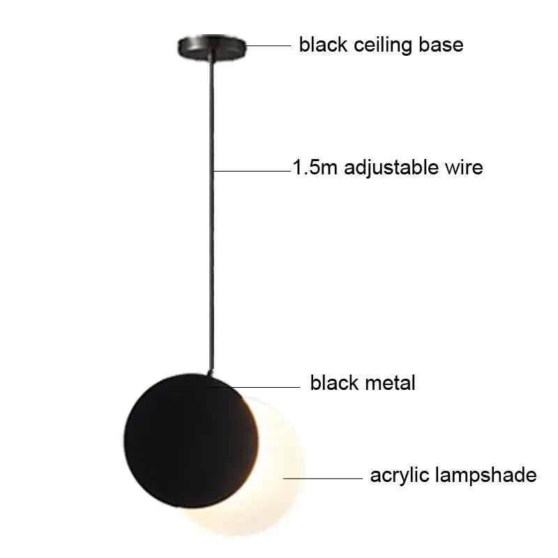 Illuminate Your Space with Nordic Elegance: LED Pendant Lamp