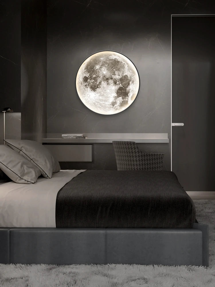 Modern Moon LED Wall Lamp Indoor Lighting Luminaire