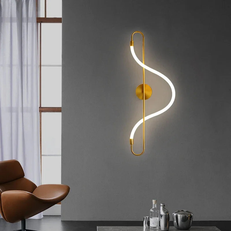 Nordic LED Long Hose Chandelier - Minimalist Pendant Lamp for Dining Room, Kitchen, and Bar