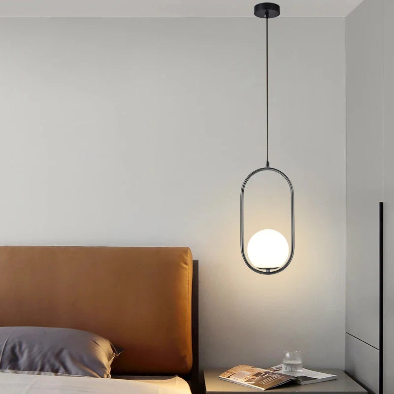 Nordic Circular Hanging Light - Creative Chandelier for Versatile Room Illumination