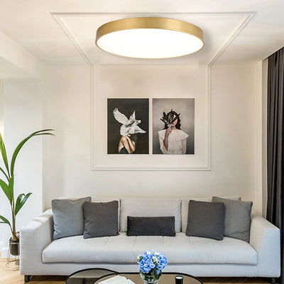 Modern Ultra-Thin LED Gold Ceiling Lamp - Elegant Lighting for Every Room