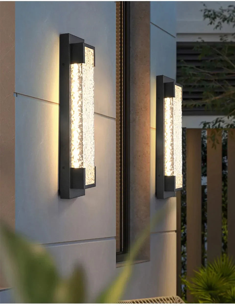 Dimmable LED Porch Wall Sconce – Outdoor Stainless Steel Garden Light