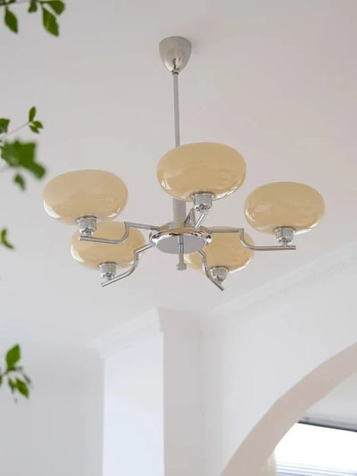 Vintage Kitchen Dining Room Chandelier with Glass Stone Accents