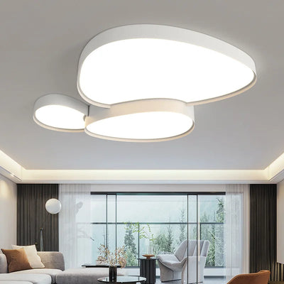 Nordic Fashion LED Ceiling Lamps Dimmable Black White for Living Room Bedroom Bathroom Home Decor Indoor Lighting Fixture