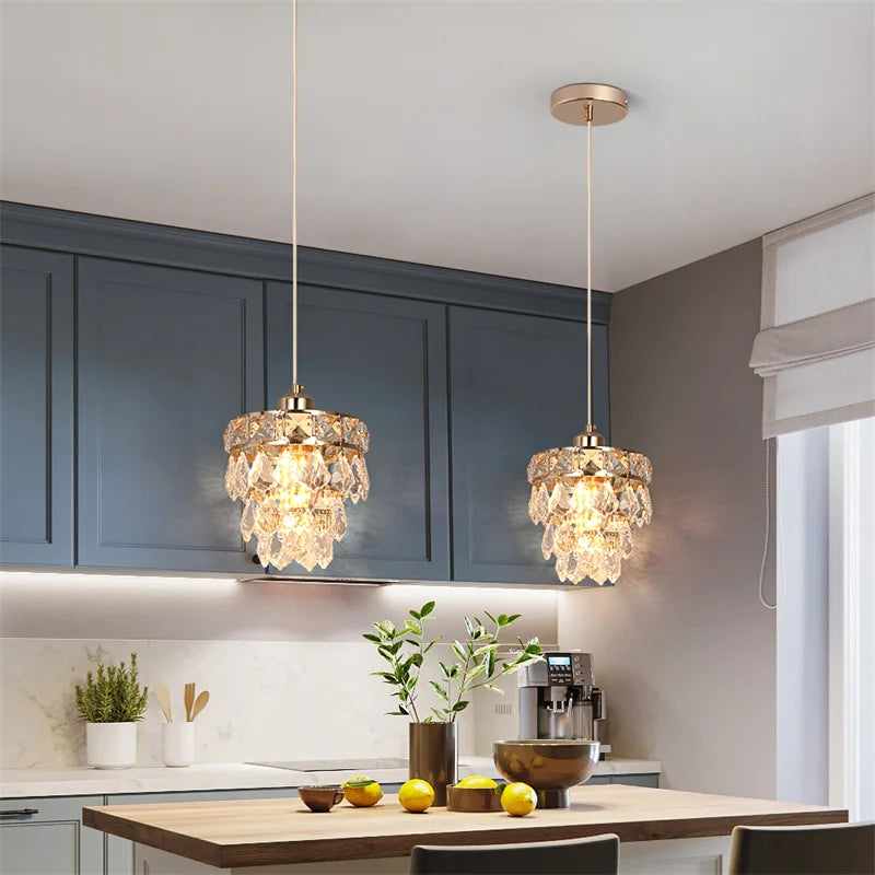 Elegant Nordic Crystal Chandelier - Modern Ceiling Light Fixture for Stylish Interior Decor