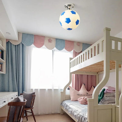 Soccer Ball LED Ceiling Lights: Illuminate Your Boy's Bedroom with Sports Spirit