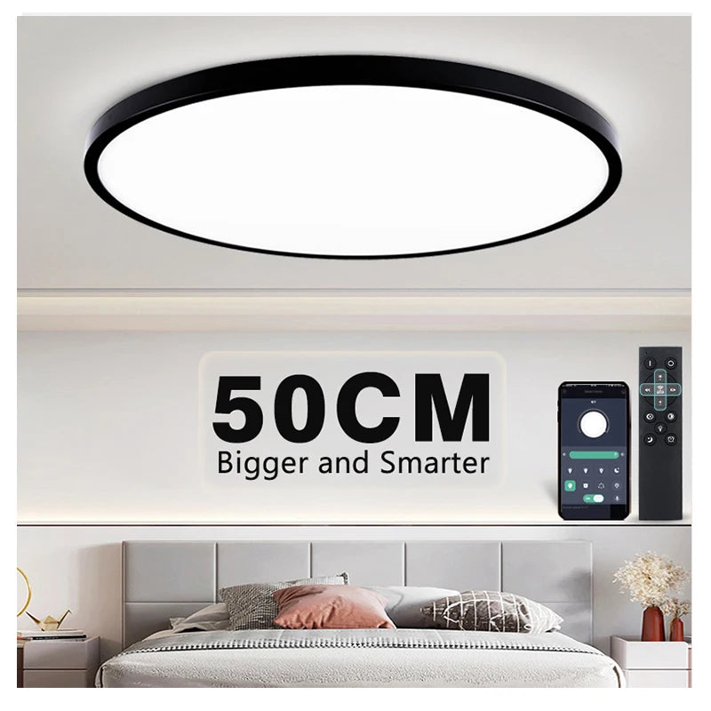 50CM Smart Dimmable Ceiling Lamp with APP/Remote Control