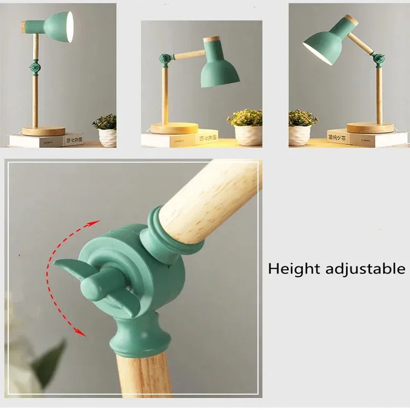 Artistic Mushroom-Shaped Wooden Desk Lamp: Illuminate Your Space with Style