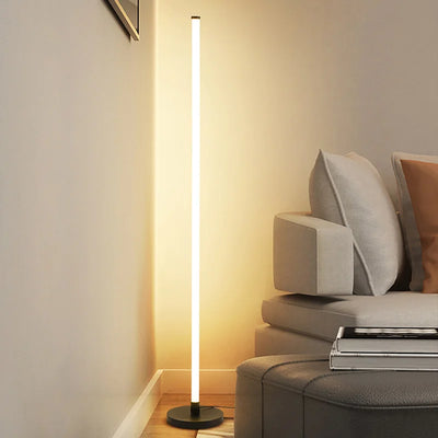 Modern LED Floor Lamp - Long Strip Vertical Lighting for Bedroom, Living Room, and Study