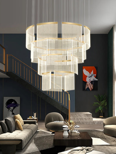 Modern LED Chandelier Lighting with Acrylic Lamp Shades