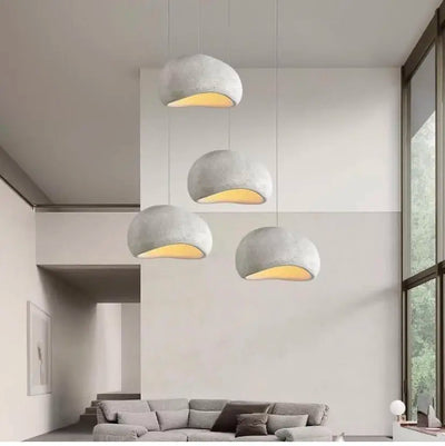 Nordic Wabi Sabi Pendant Light: Modern LED Ceiling Chandelier for Living Rooms, Bedrooms, and Dining Areas