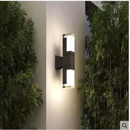 Modern Minimalist Waterproof LED Outdoor Wall Lamp - Perfect for Gardens and Balconies