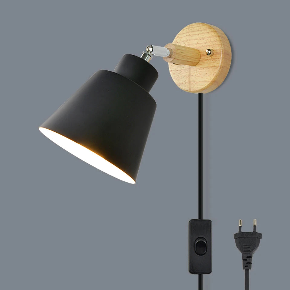 DIY Nordic Wooden Wall Light - Customizable Elegance for Your Space