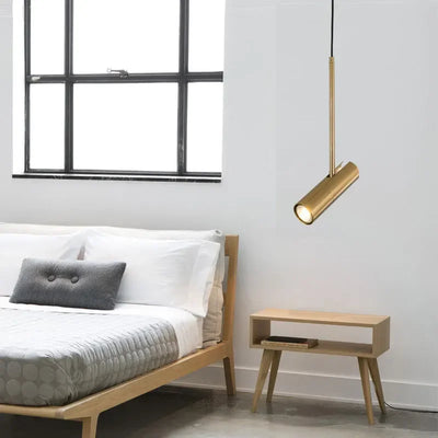 Minimalist LED Hanging Pendant Light: Stylish Black and Gold Chandelier for Bedroom, Dining Room, and Kitchen