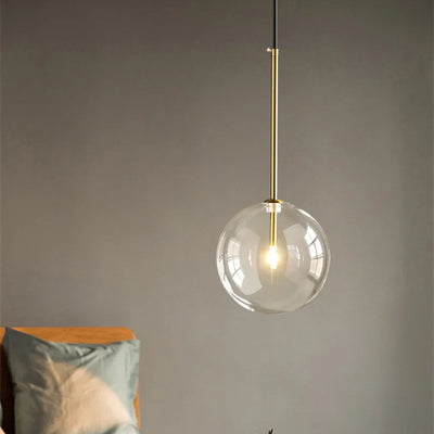 Sleek and Contemporary: Clear Glass Globe LED Pendant Lights