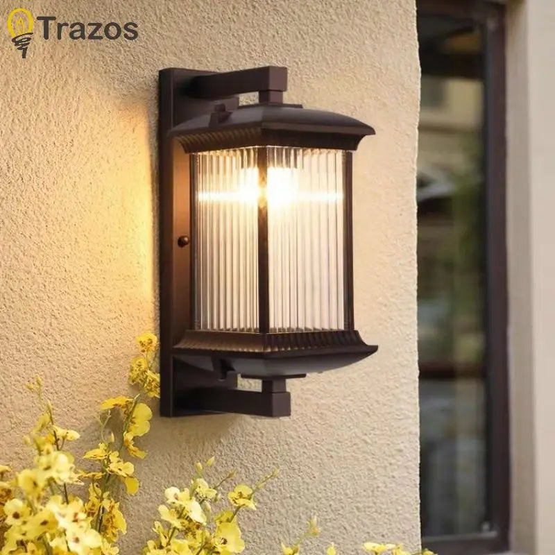 Contemporary Outdoor Aisle Wall Light – Modern Villa & Garden Fixture