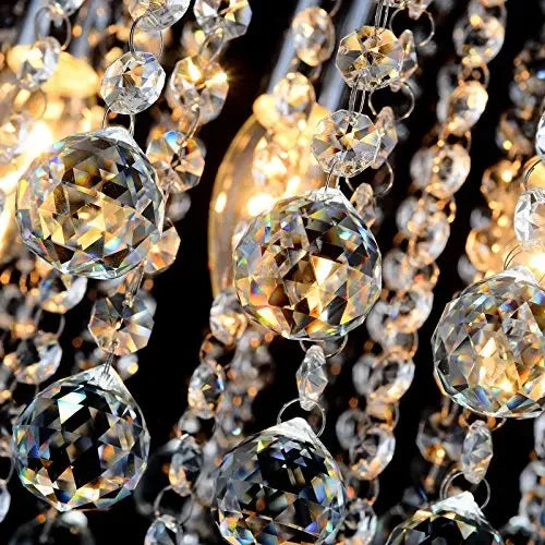 Crystal Ceiling Light Chandelier - Luxury Lighting Fixture for Living Room, Dining Hallway, and Bedroom