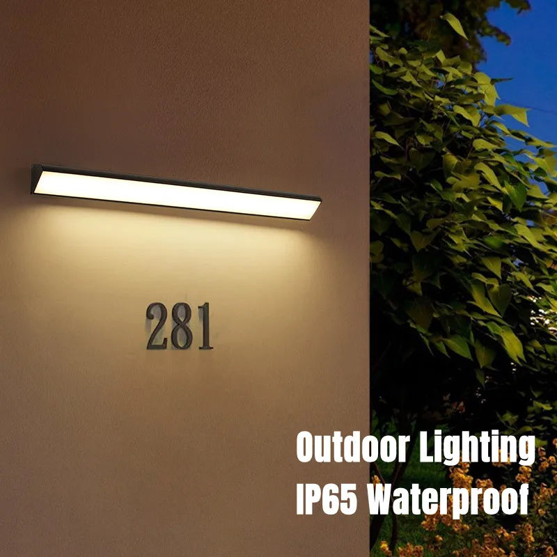 Waterproof Motion Sensor LED Outdoor Wall Light - Stylish Exterior Lighting Fixture