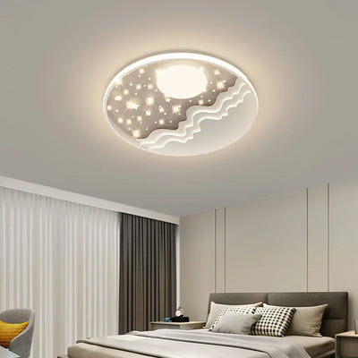 Sleek Circular LED Ceiling Light Fixture - SANDYHA