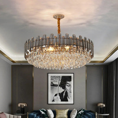 Modern Crystal Luxury LED Chandeliers - Elegant Lighting Fixture for Living, Dining, and Bedrooms