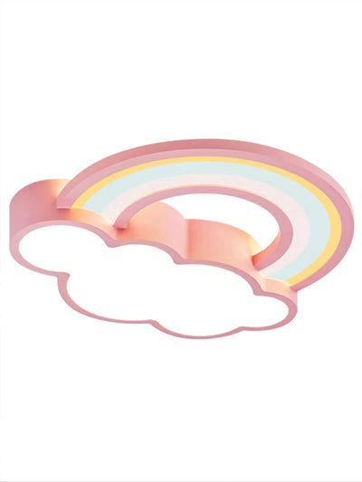 Cartoon Rainbow Clouds Ceiling Lamp - Warm and Cheerful Light Fixture for Children's Rooms