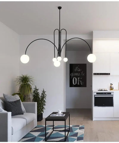 Postmodern Geometric Chandelier: Redefining Minimalist Elegance