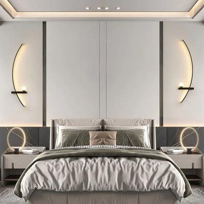 Nordic Modern Black Gold Wall Lamp: Elevate Your Living Space with Minimalist Elegance